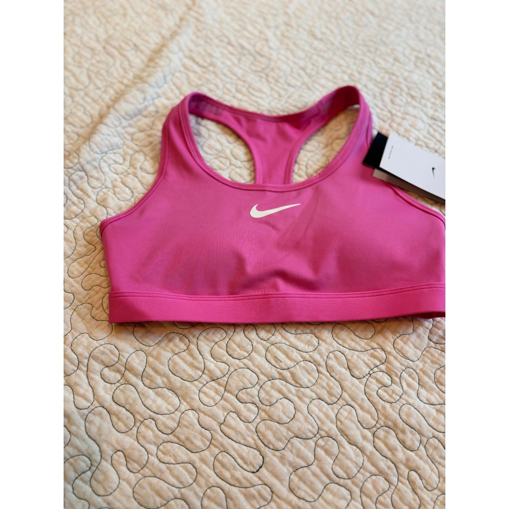 Nike Swoosh Bra Women's Training Sports Bra Pink Size Small